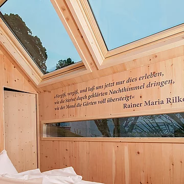 Biwak Giardino im Hotel Moserhof am Millstättersee in Kärnten