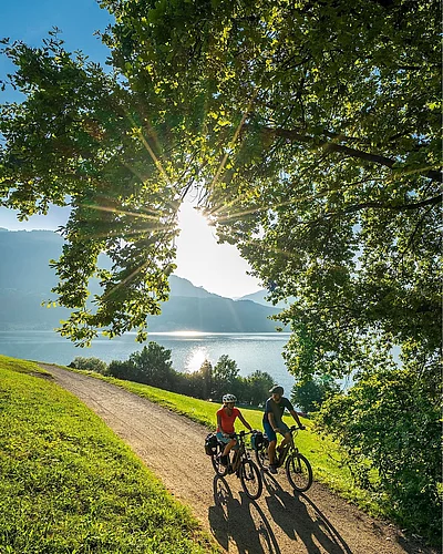 Einmal um den See radeln – Ihr Fahrradurlaub in Kärnten! Der Millstätter See Radweg mit 28 km Streckenlänge gilt als Klassiker: