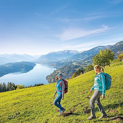 Wandern zwischen Berg & See Direkt vom Moserhof aus starten unzählige Wandererlebnisse rund um den Millstätter See und die Nockberge.